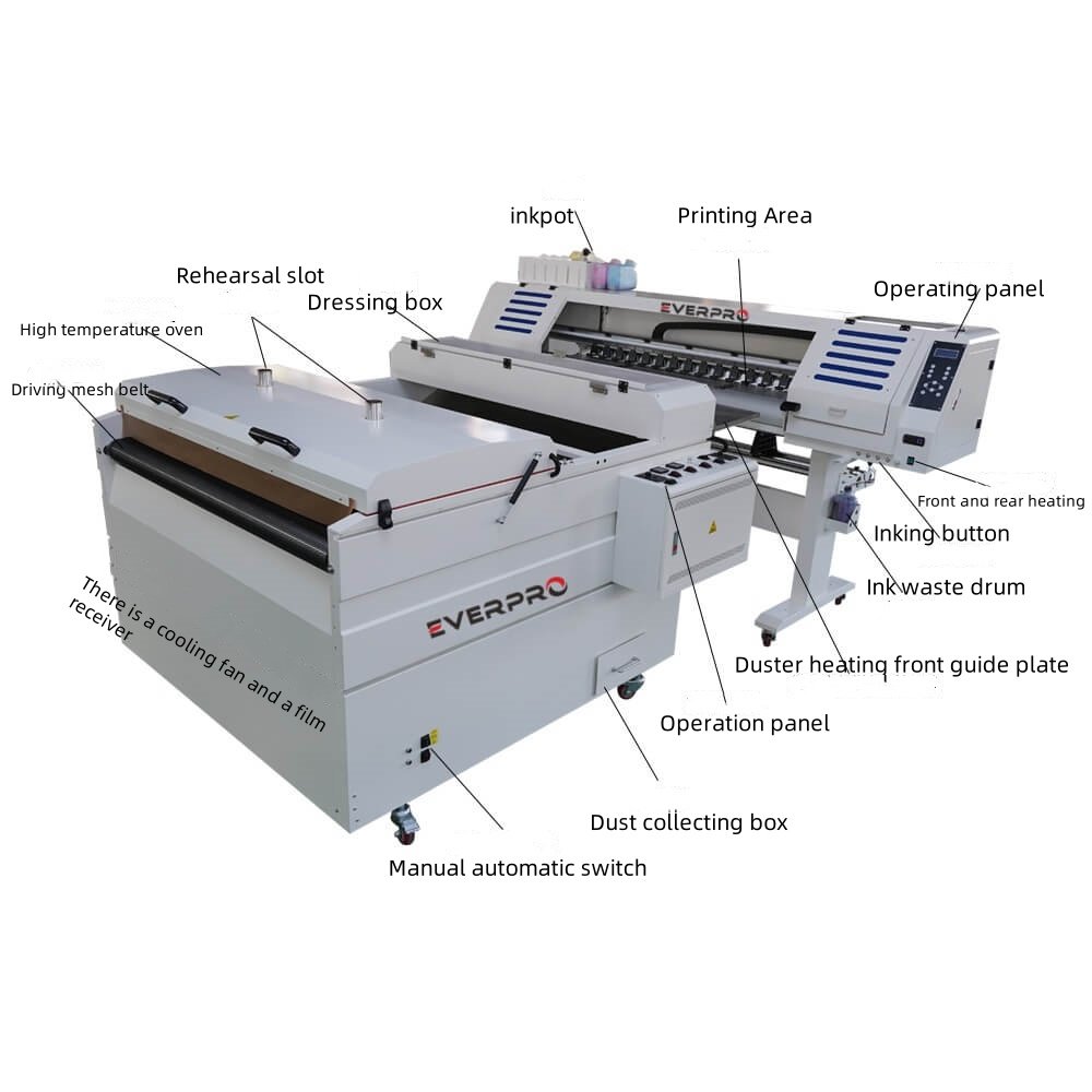  DTF-A05  1.3 Metre Extra Wide DTF Printer With DTF Powder Shaker-Dryer