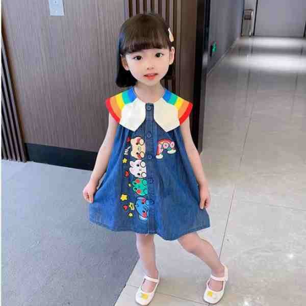 DTF Denim Garment Printing Machine on demin skirt